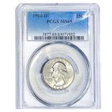 1964-D Washington Silver Quarter PCGS MS65