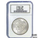 1887 Morgan Silver Dollar NGC MS65