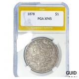 1878 Morgan Silver Dollar PGA XF45