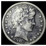 1902 Barber Quarter LIGHTLY CIRCULATED