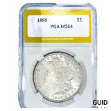 1896 Morgan Silver Dollar PGA MS64