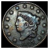 1827 Copper Large Cent NEARLY UNCIRCULATED