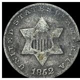 1852 Silver Three-Cent Piece NICELY CIRCULATED