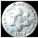 1852 Silver Three-Cent Piece NICELY CIRCULATED