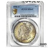 1898-O Morgan Silver Dollar PCGS MS64
