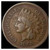 1869 Indian Head Cent LIGHTLY CIRCULATED