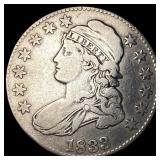 1833 Capped Bust Half Dollar ABOUT UNCIRCULATED