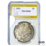 1921 Morgan Silver Dollar PGA MS66