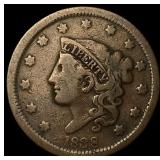1838 Coronet Head Large Cent NICELY CIRCULATED