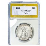 1920 Pilgrim Half Dollar PGA MS65+