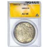 1889-S Morgan Silver Dollar ANACS AU58