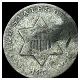 1852 Silver Three-Cent Piece NICELY CIRCULATED