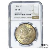 1903 Morgan Silver Dollar NGC MS62