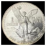 1985 Mexico Silver 1 Onza Libertad SUPERB GEM BU