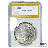 1926 Silver Peace Dollar PGA MS64