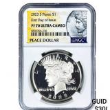 2023-S Silver Peace Dollar NGC PF70 Ultra Cameo