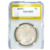 1879-S Morgan Silver Dollar PGA MS66