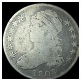 1808 Silver Half Dollar Draped Bust NICELY CIRCULA
