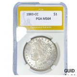 1883-CC Morgan Silver Dollar PGA MS64