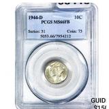 1944-D Mercury Silver Dime PCGS MS66 FB
