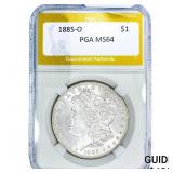 1885-O Morgan Silver Dollar PGA MS64