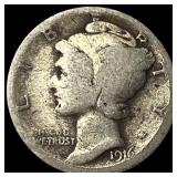 1916 Mercury Dime NICELY CIRCULATED