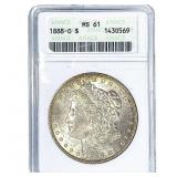 1888-O Morgan Silver Dollar ANACS MS61