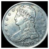 1838 Silver Half Dollar (Capped Bust) NEARLY UNCIR