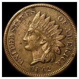 1862 Indian Head Cent NEARLY UNCIRCULATED