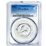 1951 Washington Silver Quarter PCGS PR66