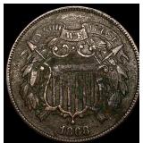 1868 Two-Cent Piece NICELY CIRCULATED