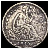 1840 Seated Liberty Half Dime NEARLY UNCIRCULATED