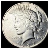 1927-D Silver Peace Dollar NEARLY  UNCIRCULATED
