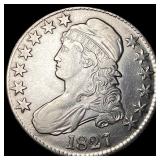 1827 Capped Bust Half Dollar CLOSELY UNCIRCULATED
