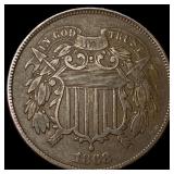 1868 Copper 2 Cents LIGHTLY CIRCULATED