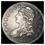 1836 Capped Bust Half Dollar NEARLY UNCIRCULATED