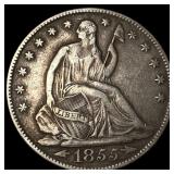 1855-O Silver Half Dollar NEARLY UNCIRCULATED