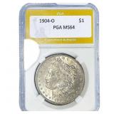 1904-O Morgan Silver Dollar PGA MS64