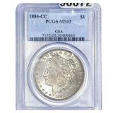 1884-CC Morgan Silver Dollar PCGS MS63