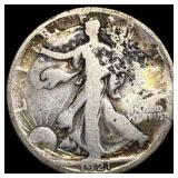 1921-S Silver Walking Liberty Half Dollar NICELY C