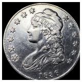 1836 Capped Bust Half Dollar CLOSELY UNCIRCULATED