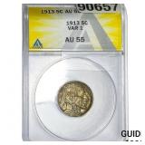 1913 Buffalo Nickel ANACS AU55