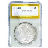 1889 Morgan Silver Dollar PGA MS65