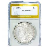 1896 Morgan Silver Dollar PGA MS65