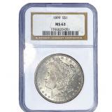 1899 Morgan Silver Dollar NGC MS63