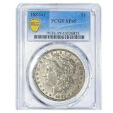 1882-O Morgan Silver Dollar PCGS XF45