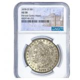 1878-CC Morgan Silver Dollar NGC AU58