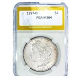 1897-O Morgan Silver Dollar PGA MS64