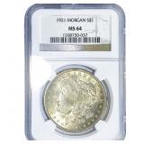 1921 Morgan Silver Dollar NGC MS64