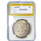 1878-S Morgan Silver Dollar PGA MS63